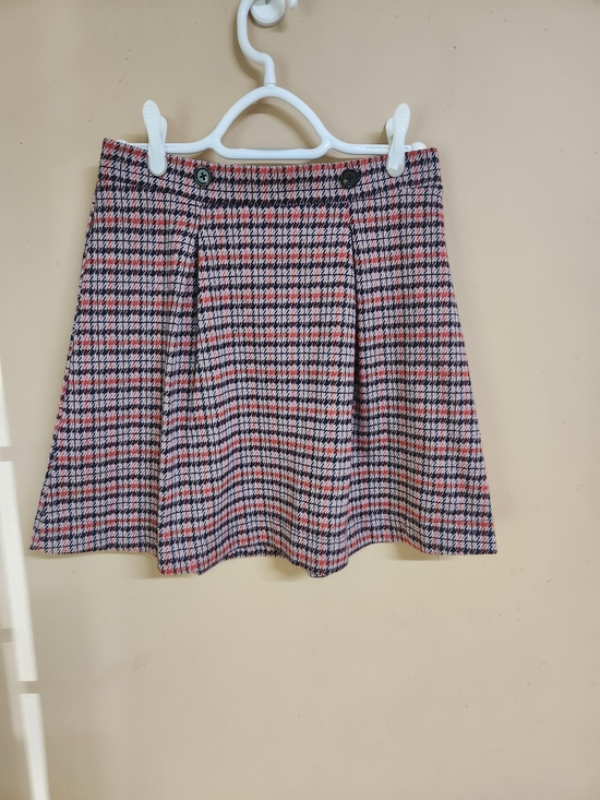 Modcloth Dresses & Skirts - ModCloth Pink, Black & Cream Houndstooth/Plaid Skater Skirt